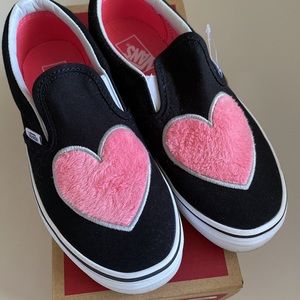 New in Box VANS Fur Heart Slip-On Size 3
